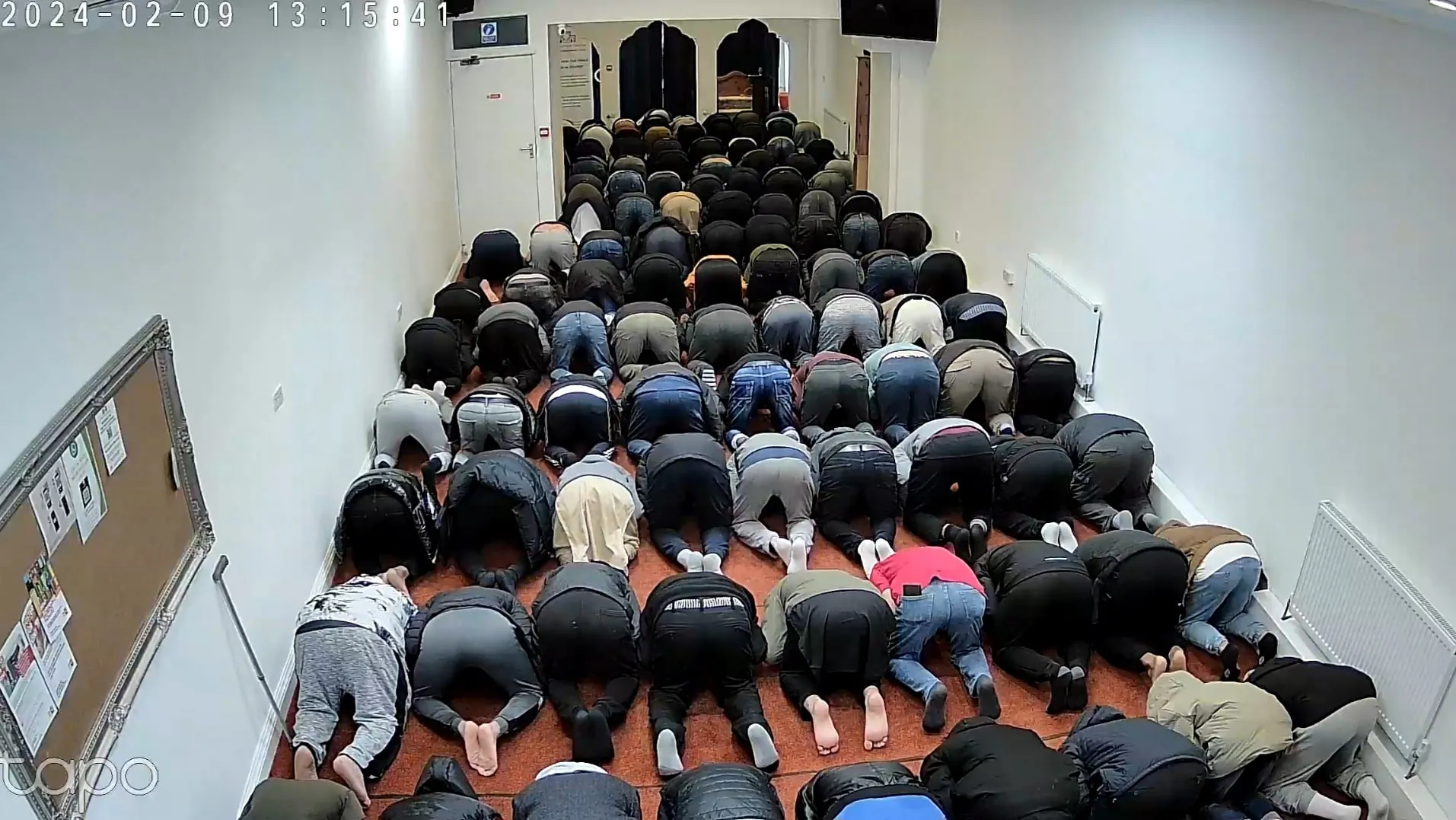 Prayer in Dover Masjid