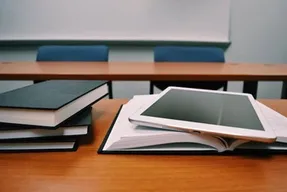 School desk books